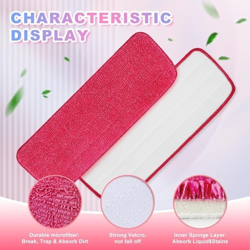 iKEEPOW 165 Reusable Microfiber Mop Pads 8 Pack