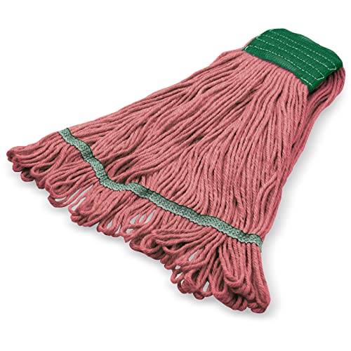 Flo-Pac Cotton Mop Head Loop-Ended Medium Green