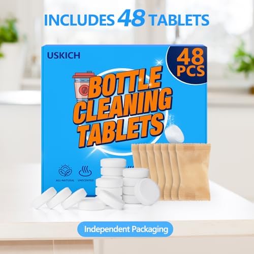 USKICH Water Bottle Cleaning Tablets - 48 Pack 1