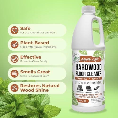 Mighty Mint Hardwood Floor Cleaner 32oz Non-Toxic