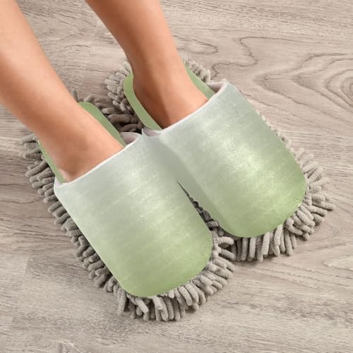 RunningBear Blue Teal Pink Gradient Mop Slippers 1