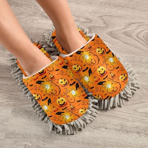 Burbuja Spooky Halloween Dust Mop Slippers