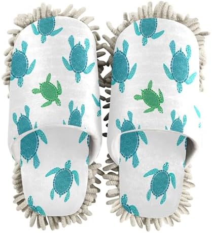 Burbuja Turtles Mop Slippers for Home Kitchen Cleaning