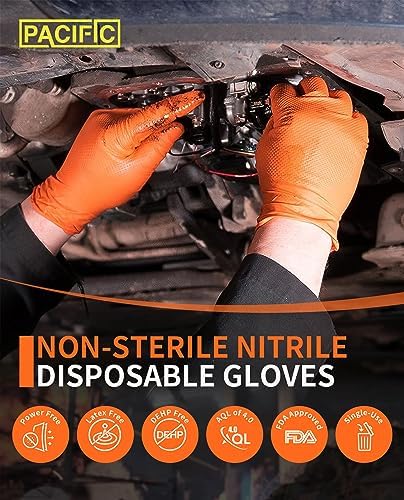 PACIFIC PPE 8 Mil Nitrile Gloves 100 Count
