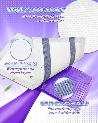 YagoDago 48 Count Multi-Layer Dry Floor Mop Pads