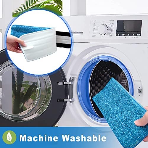 Mr Towels Premium Microfiber Floor Mop with 2 Reusable Pads