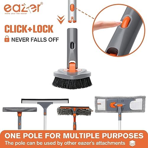 Eazer 4-in-1 Long-Handled Tub Scrubber 1