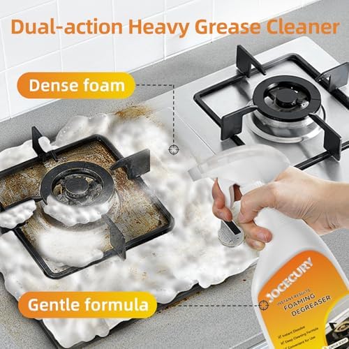 Jocecury 500ML Kitchen Foam Cleaner with Dual-Spray Nozzle
