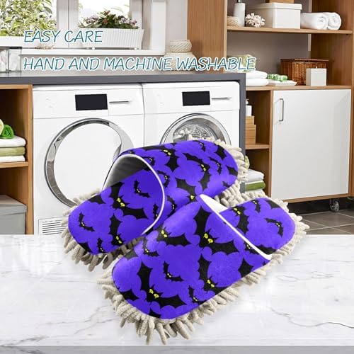 Burbuja Cartoon Bats Mop Slippers for Home Kitchen