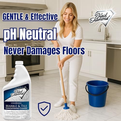Black Diamond Marble Tile Floor Cleaner 1 Quart No-Rinse
