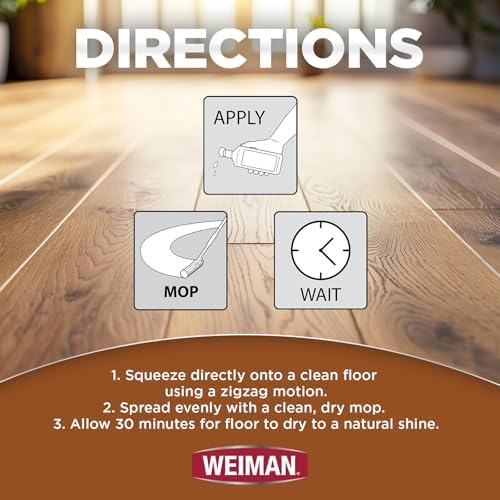 Weiman Wood Floor Polish 32 Oz 3PC Bundle