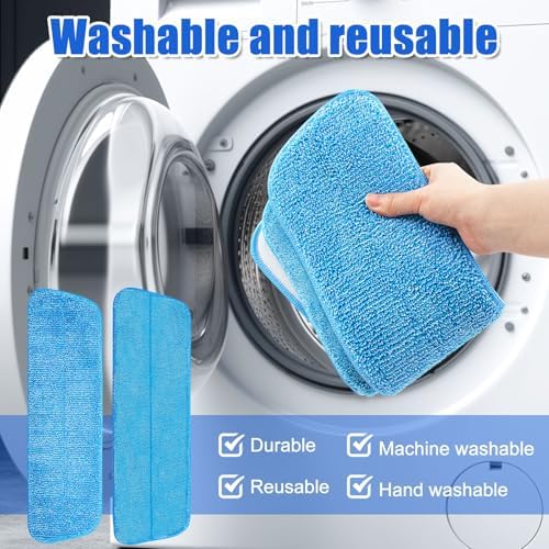 Aruihm Flat Mop with Adjustable Handle and 360 Swivel Head