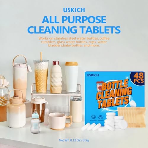 USKICH Water Bottle Cleaning Tablets - 48 Pack 1