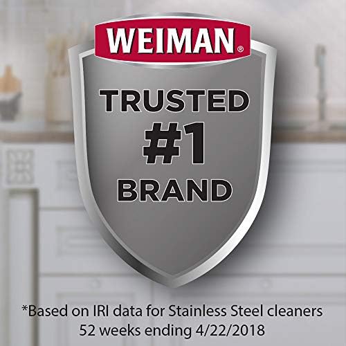 Weiman Stainless Steel Cleaner with Microfiber Cloth - 8 Ounce 1