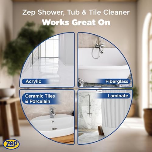 Zep No Scrub Shower Cleaner - 1 Gallon Case of 4 1