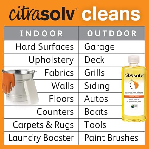 Citra Solv Concentrated Cleaner Degreaser 16 Fl Oz Valencia Orange Scent