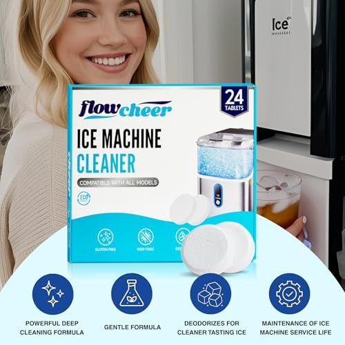 Flowcheer Ice Maker Cleaner Tablets 24 Count for 1 Year 1