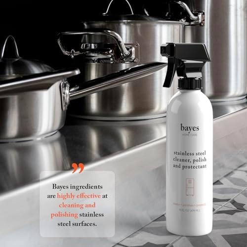 Bayes High Performance Stainless Steel Cleaner 16oz 6 Pack