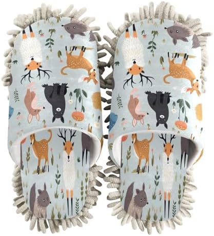 Bulletgxll Cute Animal Mopping Slippers for Men Women