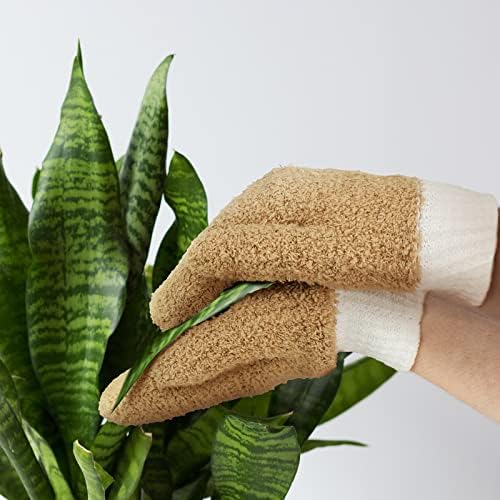 BBTO 3 Pairs Microfiber Dusting Mitts No Scratch Reusable