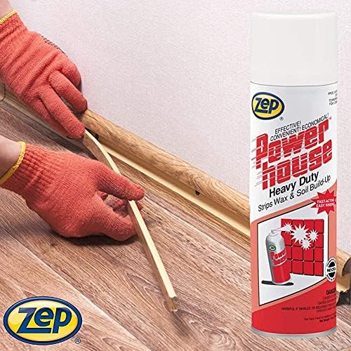 Zep Powerhouse Heavy-Duty Cleaner and Wax Stripper - 18 oz Case of 12
