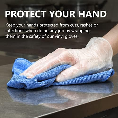 Squish Disposable Gloves 4 Mil Thick 2 Pack 100PCS Large Size