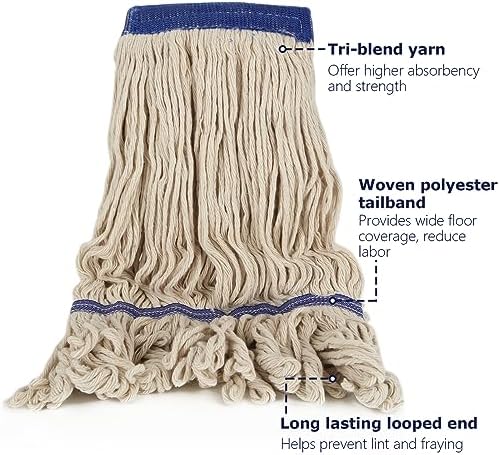 ZOFORTY 6Pcs Heavy Duty Mop Head Refills