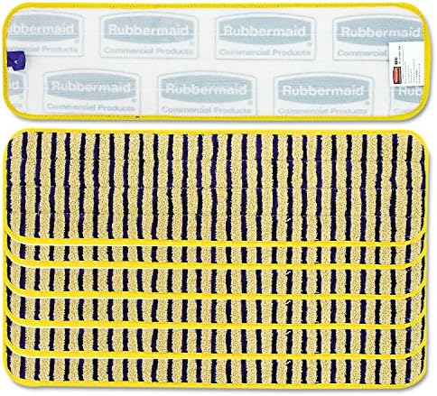 Rubbermaid Q810YEL Microfiber Dust Mop Pad 18 Yellow 6Carton