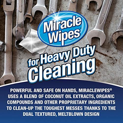 MiracleWipes Heavy Duty Cleaning 90 Count Wipes
