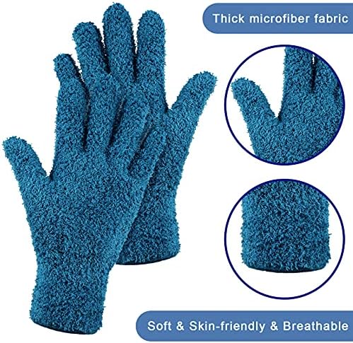 Bencailor 6 Pairs Microfiber Dusting Gloves 1