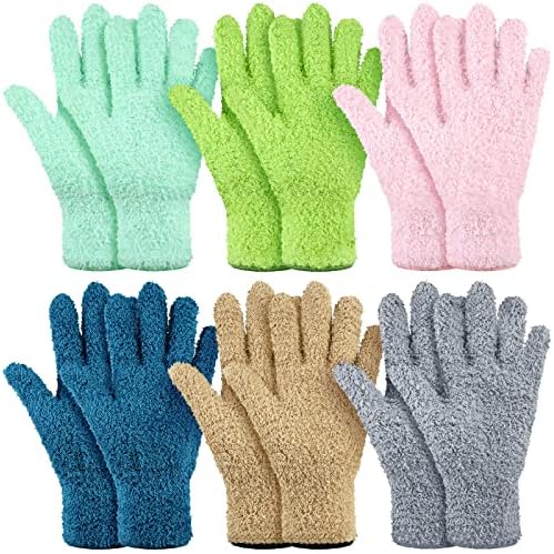 Bencailor 6 Pairs Microfiber Dusting Gloves 1