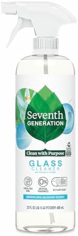 Seventh Generation Glass Cleaner Streak-Free Shine Sparkling Sea Scent 23 Fl Oz