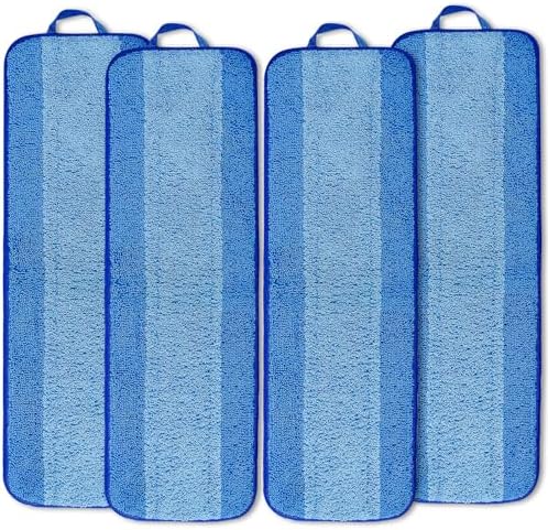 KEEPOW Microfiber Cleaning Pad 18 Inch 44 Pack Washable Reusable