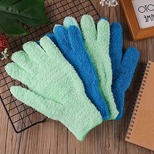 Grevosea 2 Pairs Microfiber Cleaning Gloves